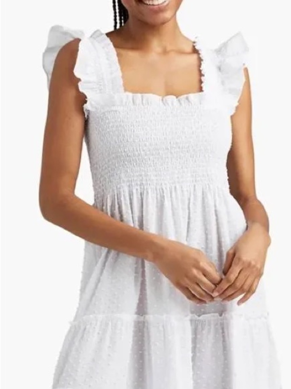 Hill House White Swiss Dot Nap Dress